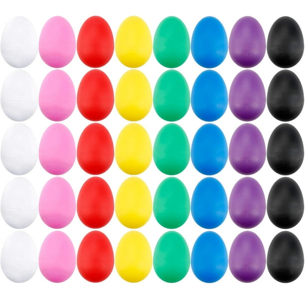 1/5X Plastic Percussion Musical Egg Maracas Shakers Kids Funny Toys 5Colors  Jz